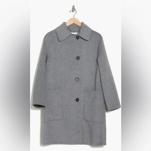VincePatch Pocket Car Coat NWT /Color: Heather Charcoal / Size M / Runs Large